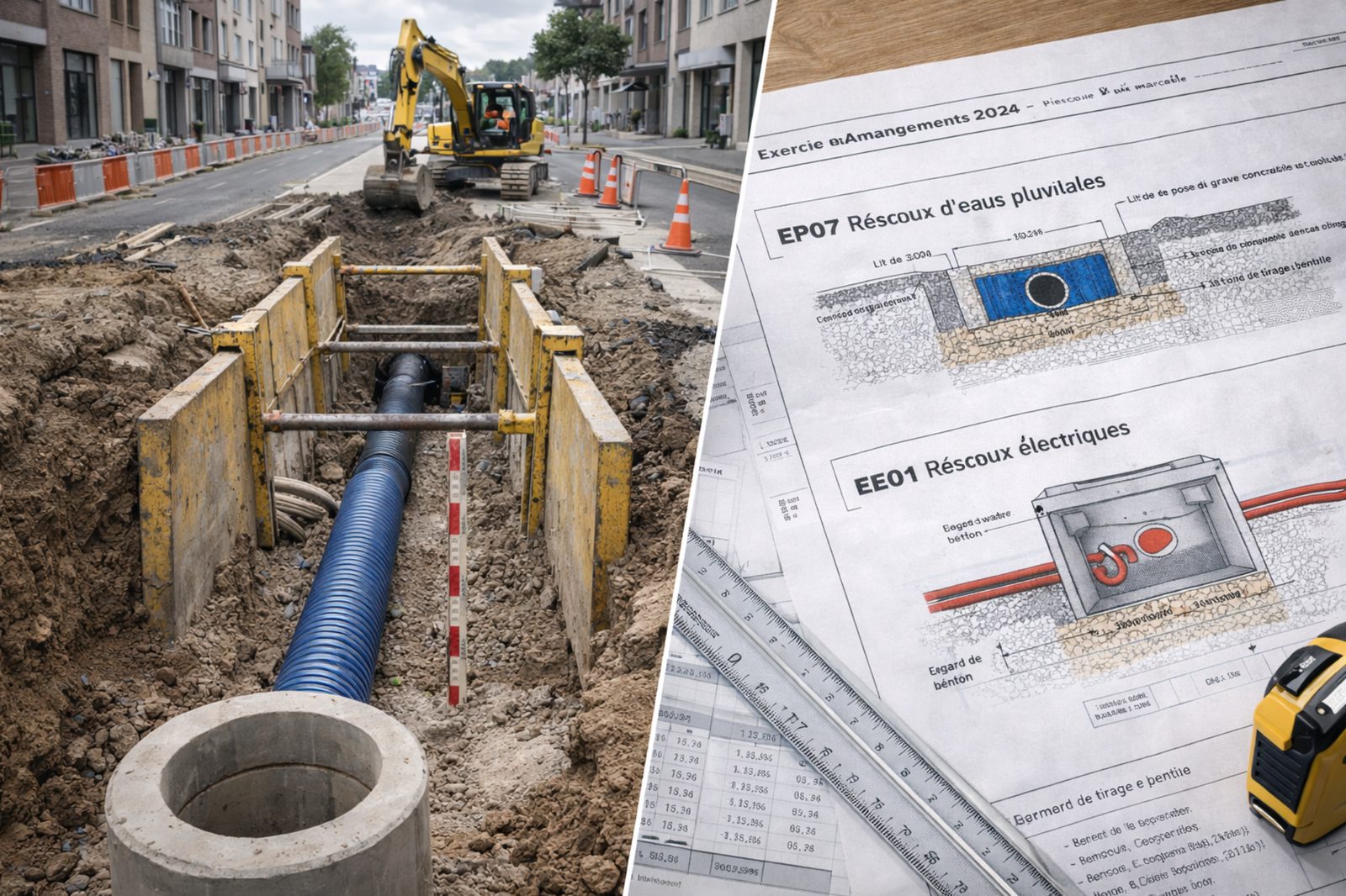 Lecture de plans VRD sur chantier : arbitrages rapides, interfaces et pilotage d’exécution